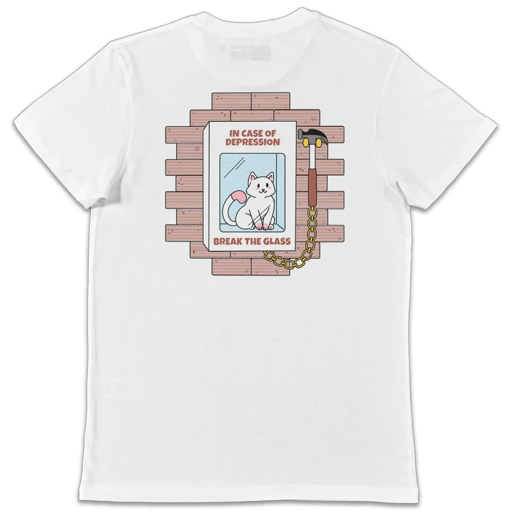 T-Shirt Bianca Break The Glass Retro.webp