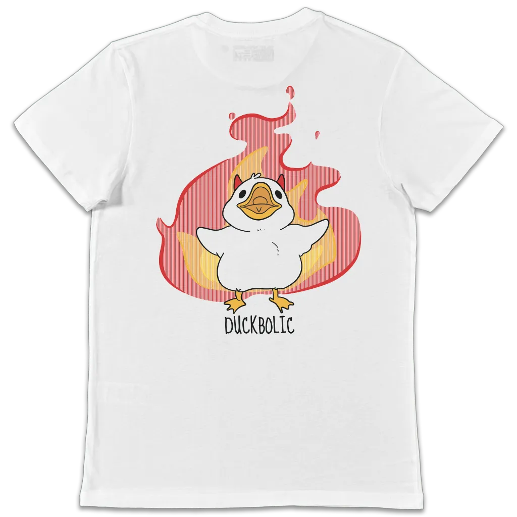 T-Shirt Bianca Duckbolic Retro.webp