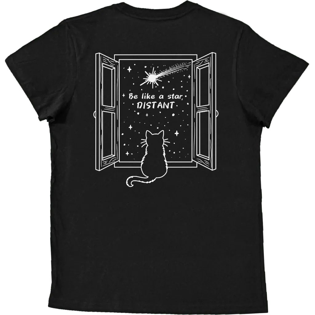 T-shirt Nera Be like a Star Retro.webp