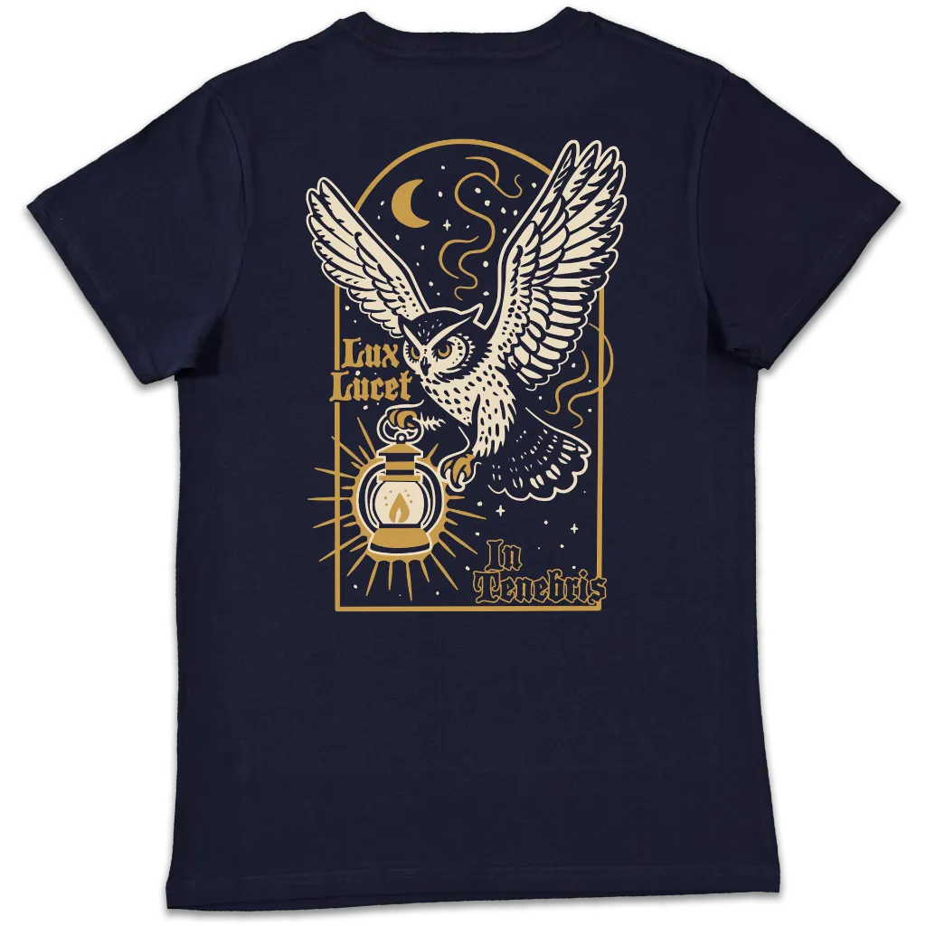 T-shirt Blu Navy Lux Lucet Retro.webp