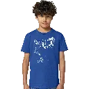 T-shirt Kids Blu Meowzart Fronte Bambino.webp