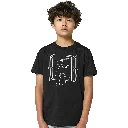 T-shirt Kids Nera Like a Star Fronte Bambino.webp