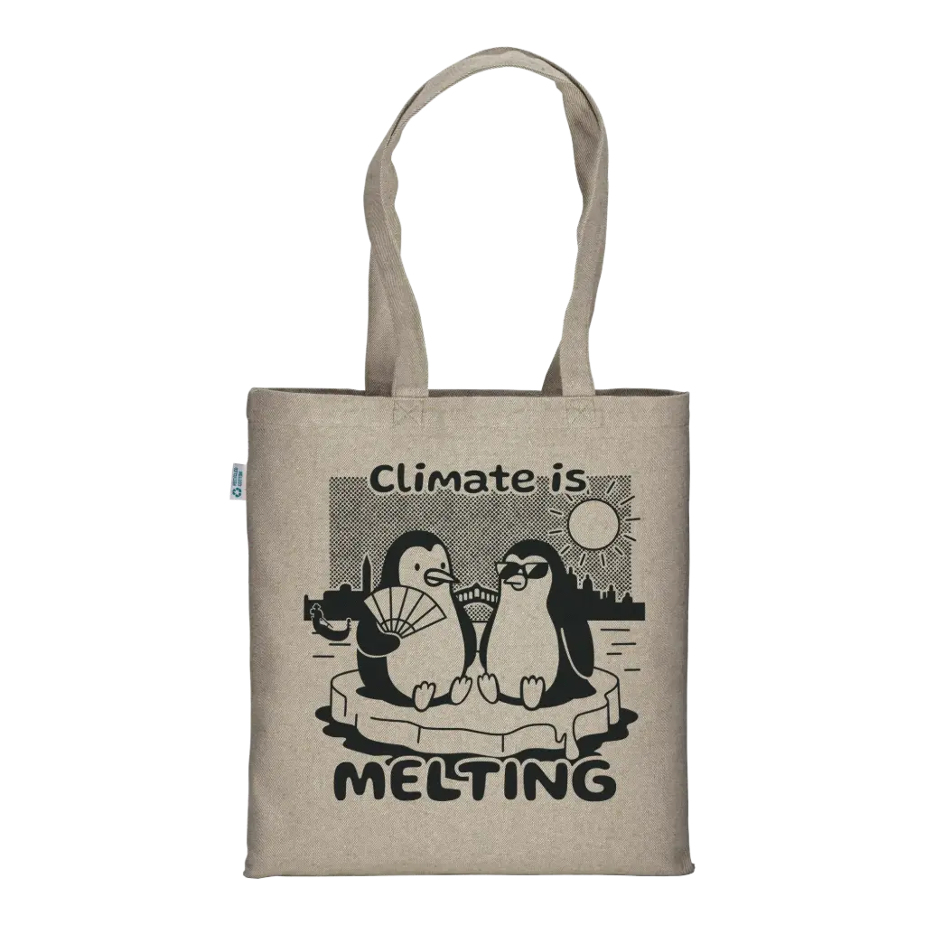 Climate is Melting - Borsa Tote Natural