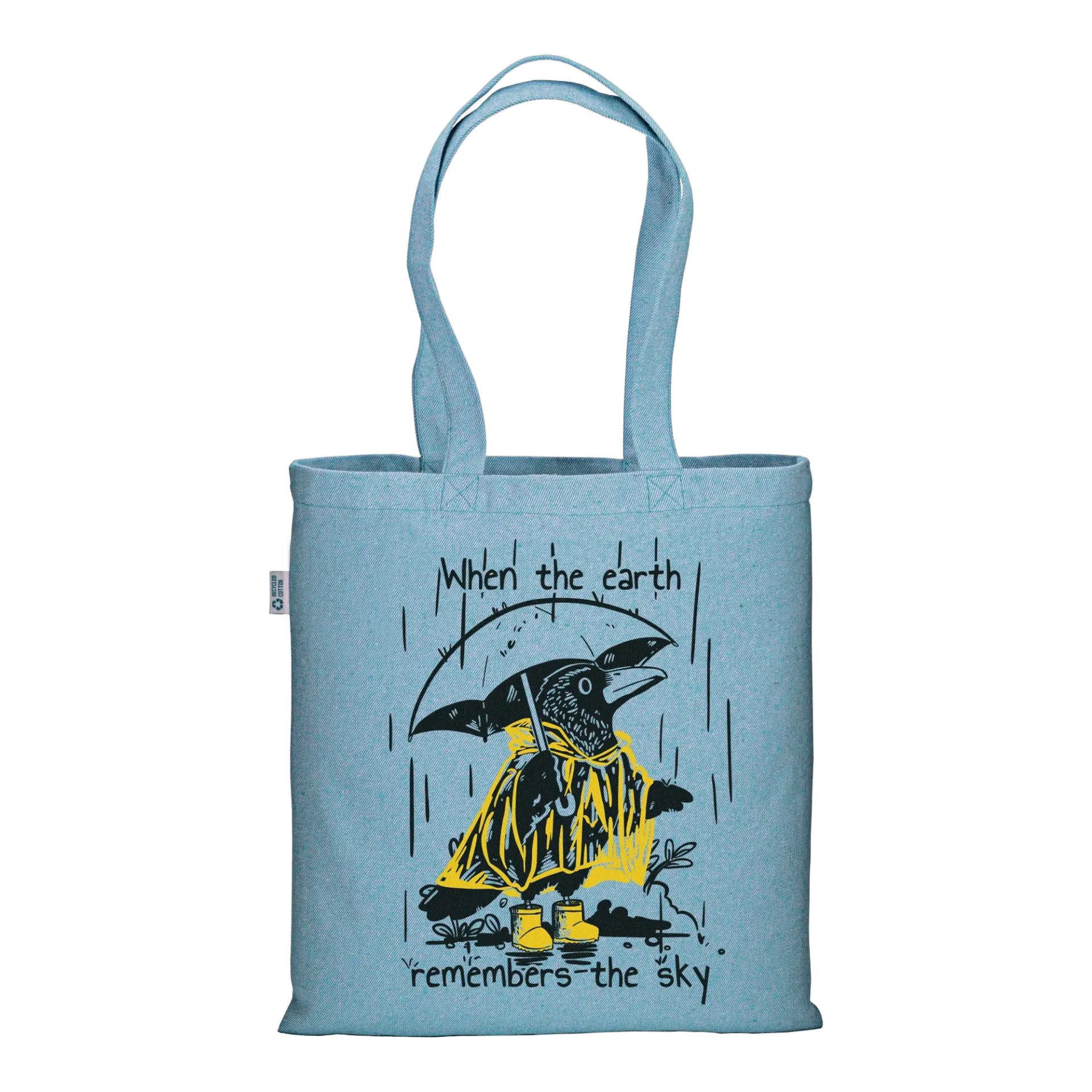 Petricore - Borsa Tote Azzurro Melange