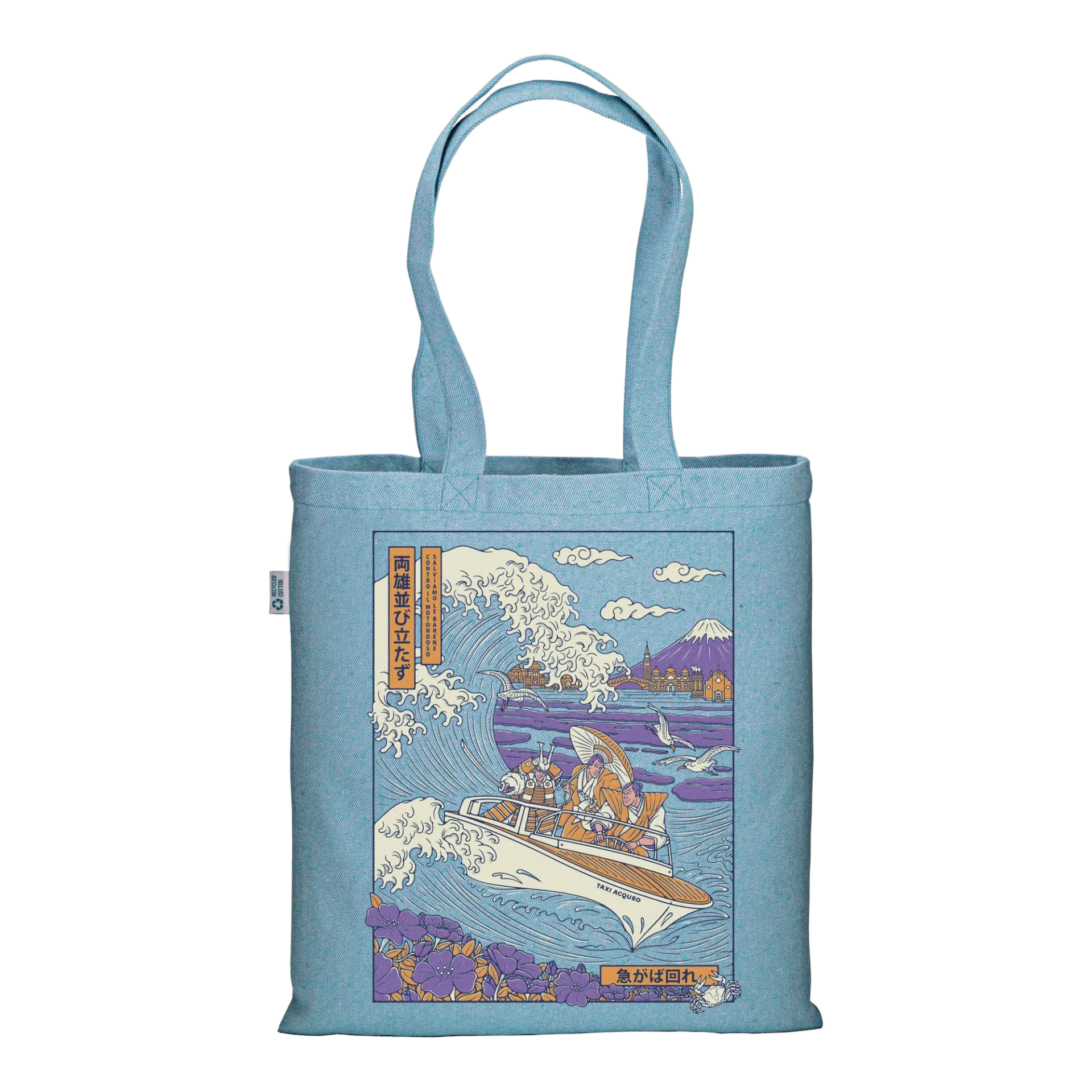 Il Grande Motondoso - Borsa Tote Azzurro Melange