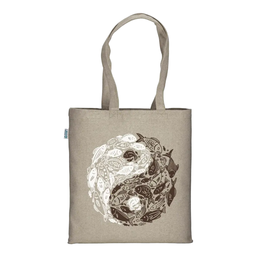 Yin Yang River: Po - Borsa Tote Natural