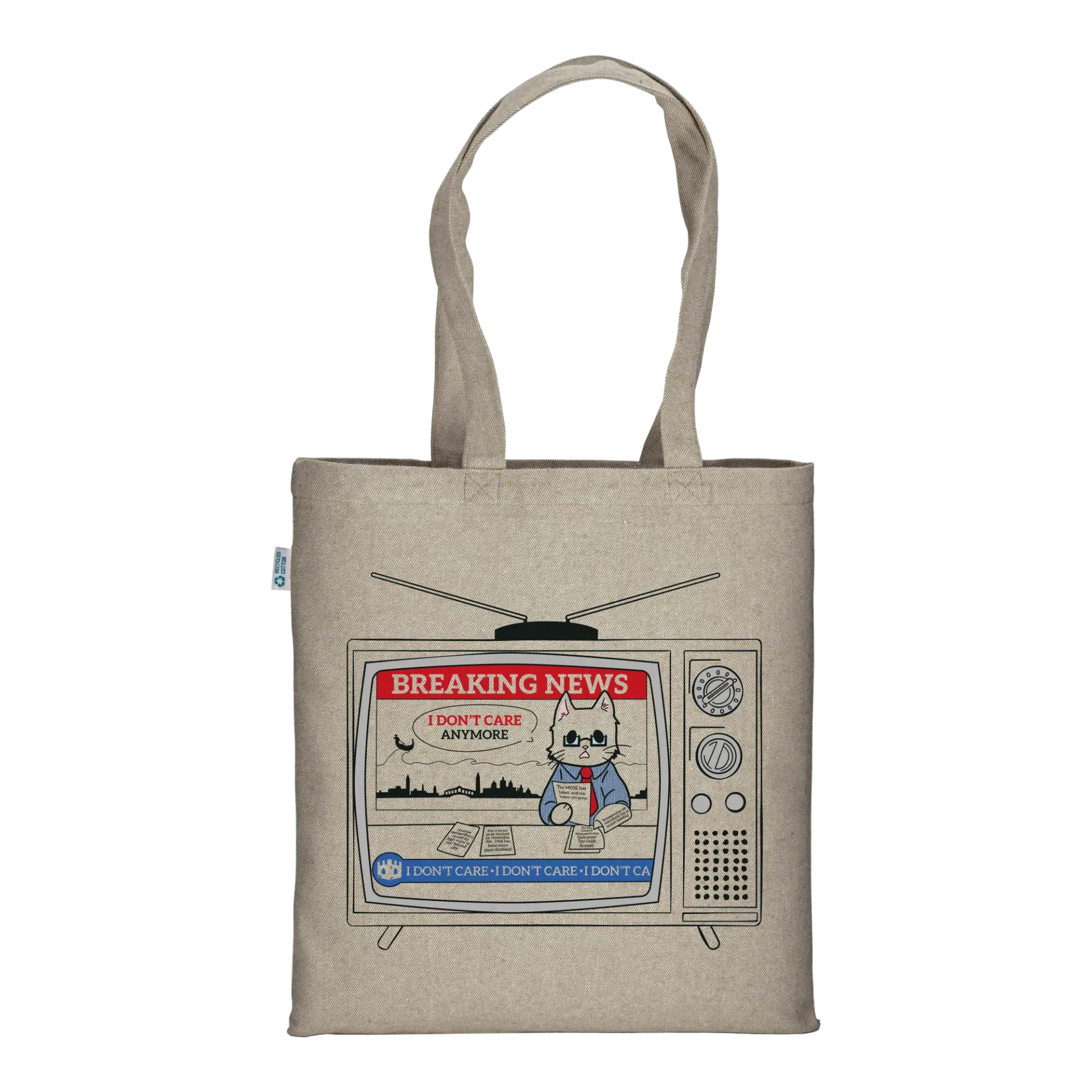 Breaking News: CAThode Ray Tube - Tote Bag Natural