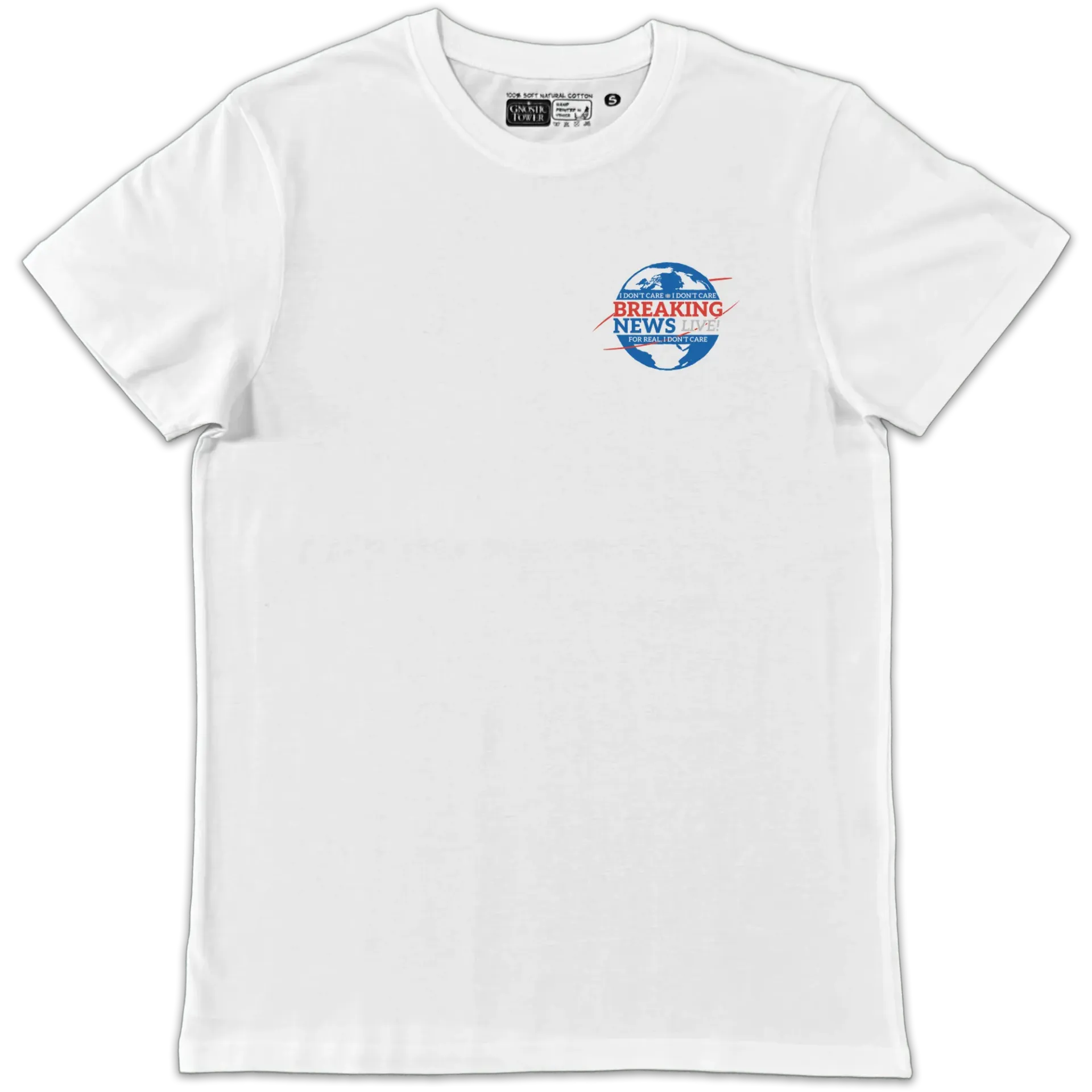 Breaking News: Tubo CATodico - T Shirt Unisex Bianco