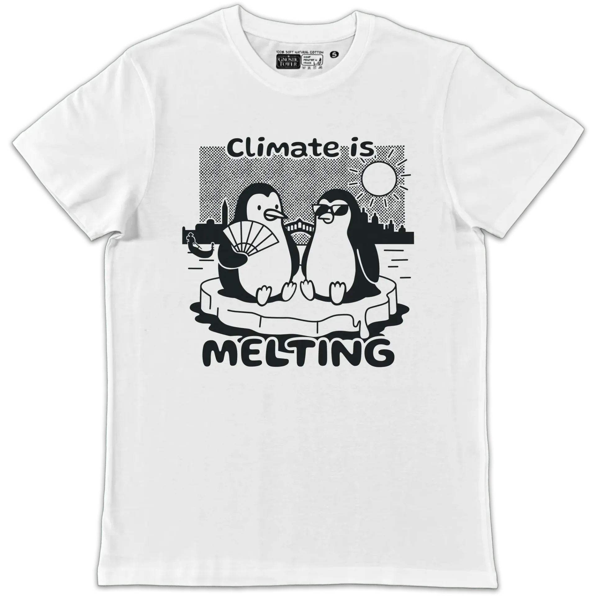 Climate is Melting - T Shirt Unisex White