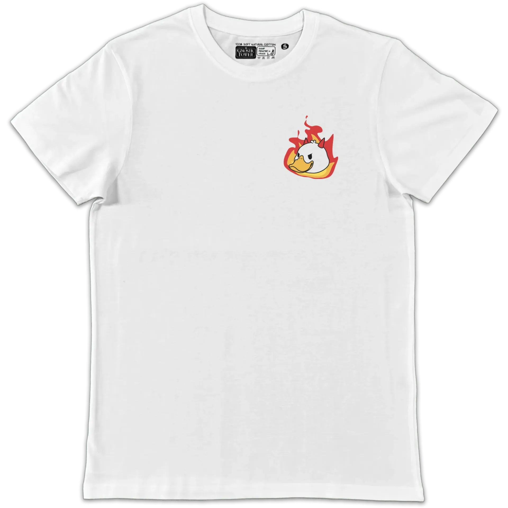 Duckbolic - T Shirt Unisex Bianco