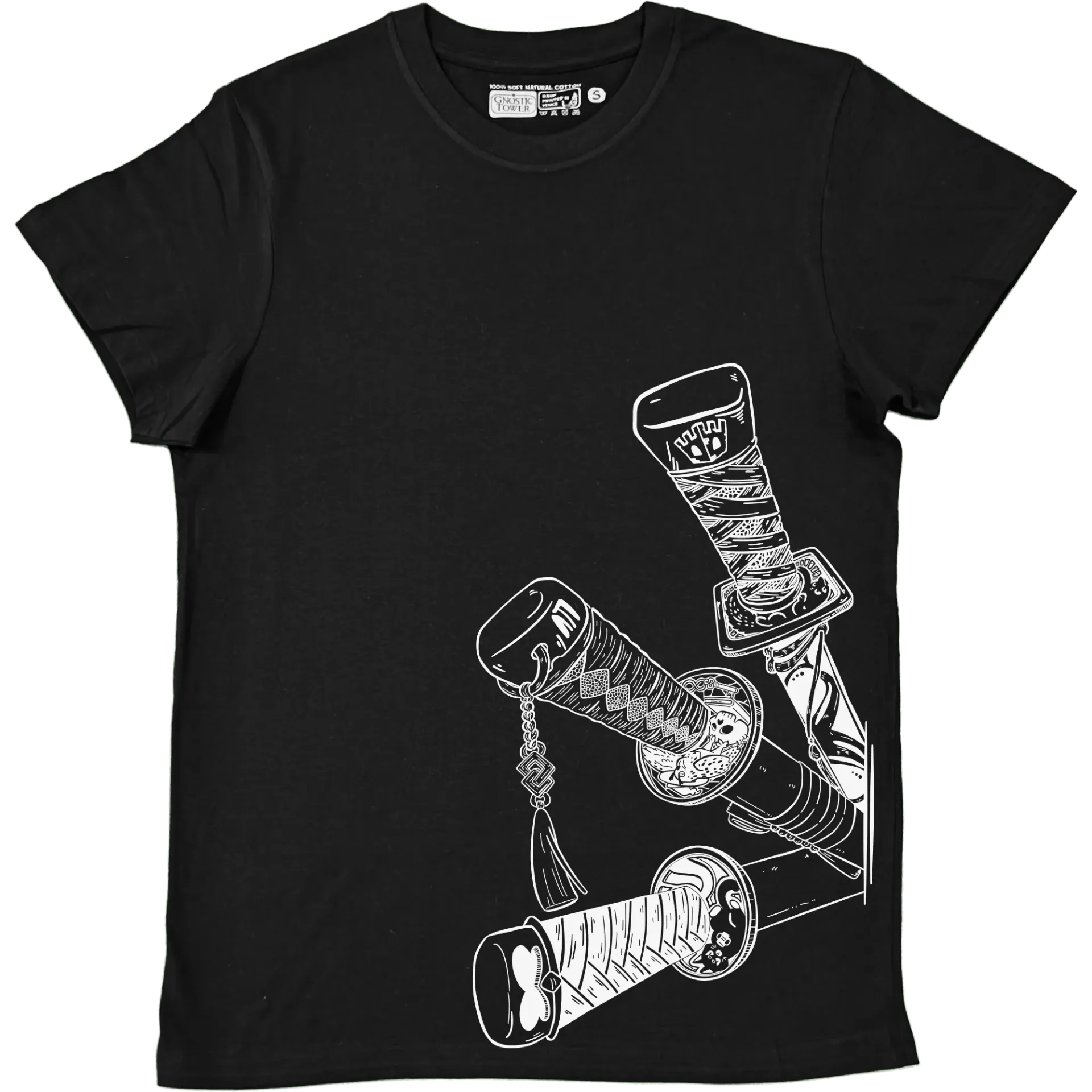Swords of Victory - T Shirt Unisex Black (XS)
