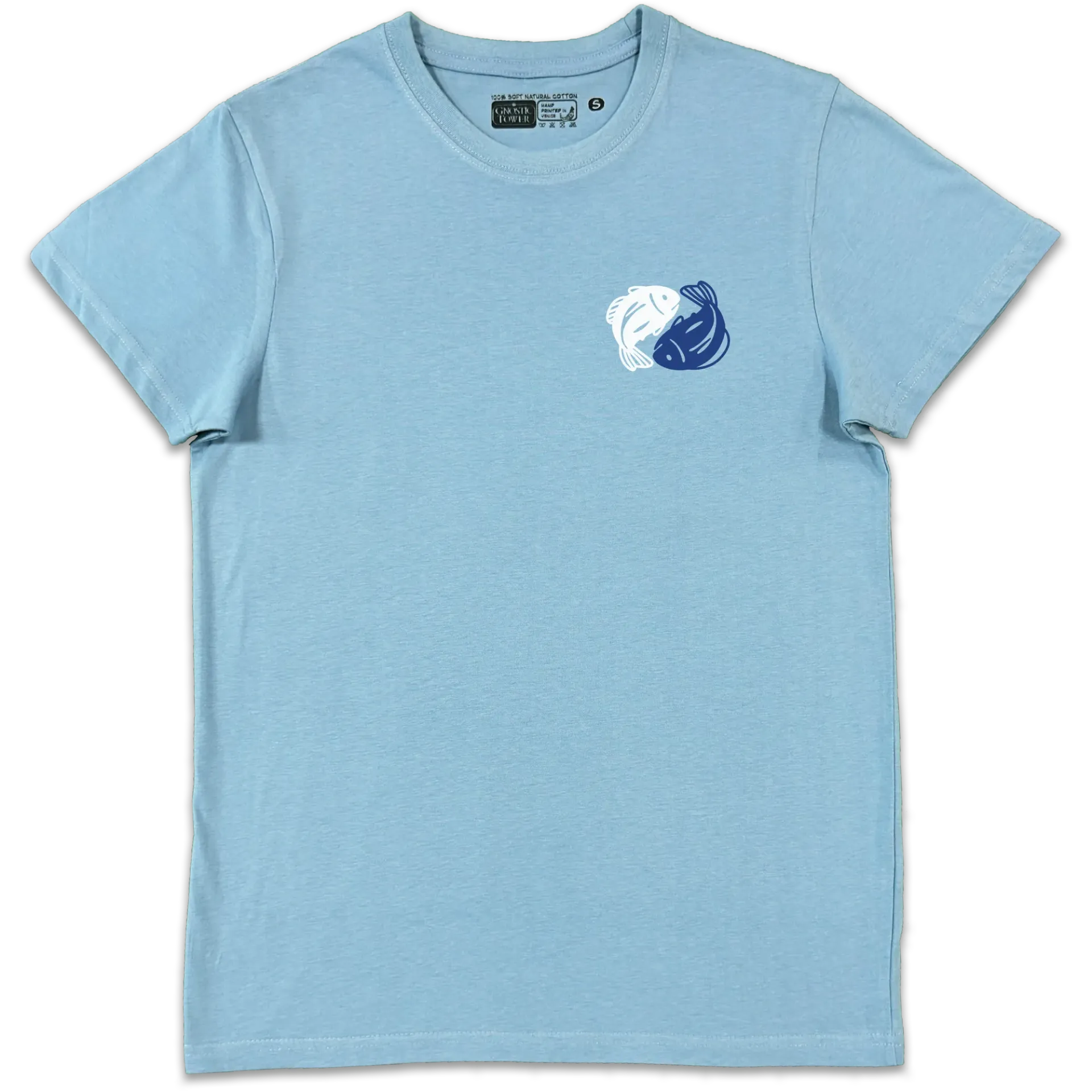 Yin Yang River: Brenta - T Shirt Unisex Azure (XS)