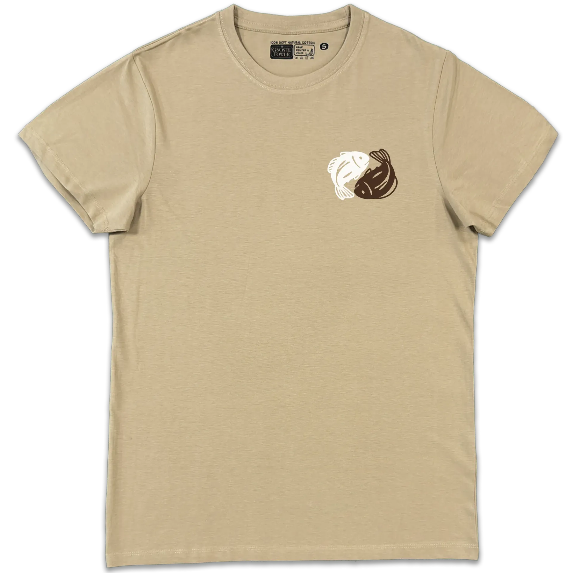 Yin Yang River: Po - T Shirt Unisex Sabbia