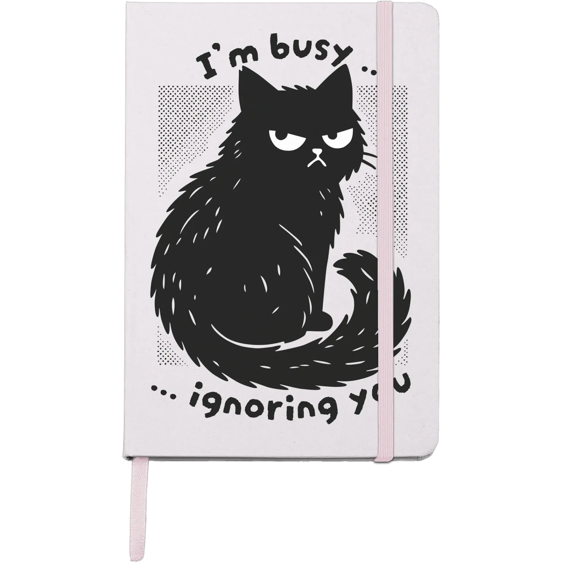 Busy Cat - Grape Notebook