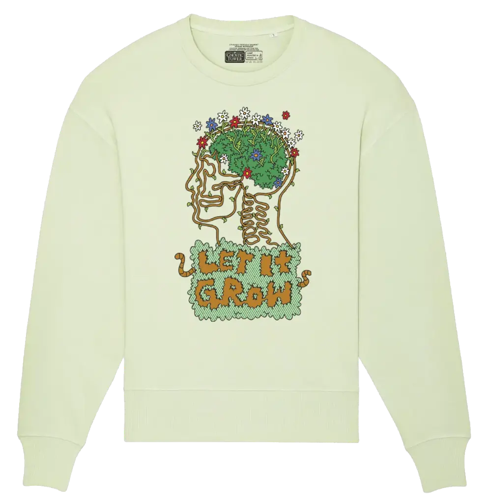 Let it Grow - Sweatshirt Oversize Dew Green (XS)
