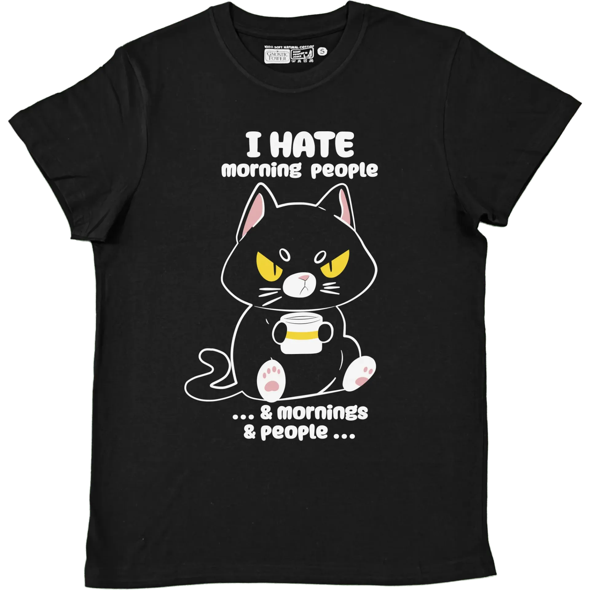 Nina Wake Up! - T Shirt Unisex Black (XS)