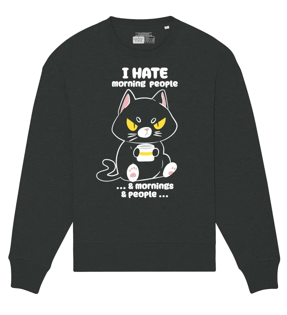 Nina Wake Up! - Felpa Oversize Grafite Melange (XS)