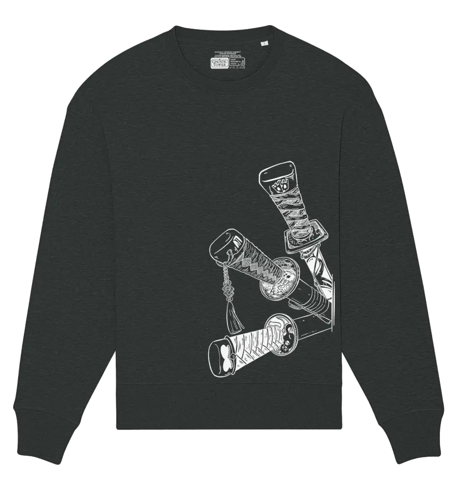 Swords of Victory - Sweatshirt Oversize Dark Heather (XS)