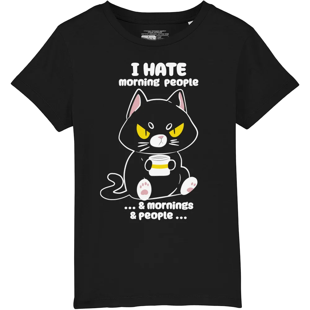 Nina Wake Up! - T Shirt Bambino Nera (3-4)