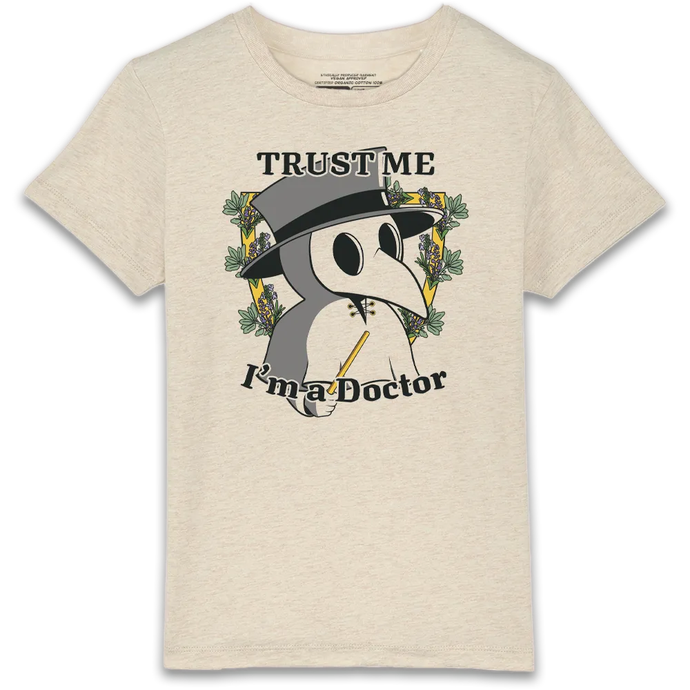 Pest Doctor - T Shirt Bambino Naturale Grezzo