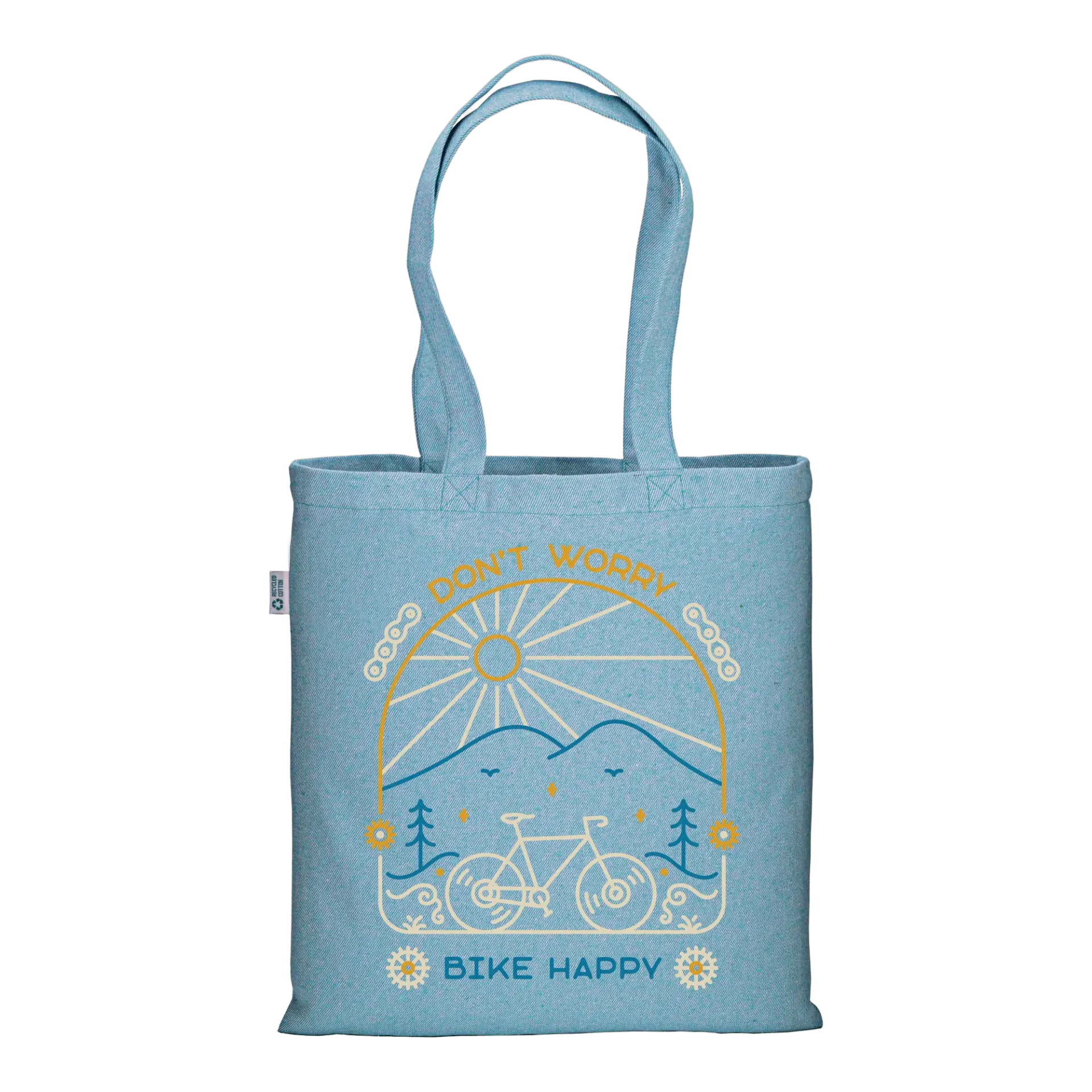 Bike Happy - Tote Bag Heather Azure