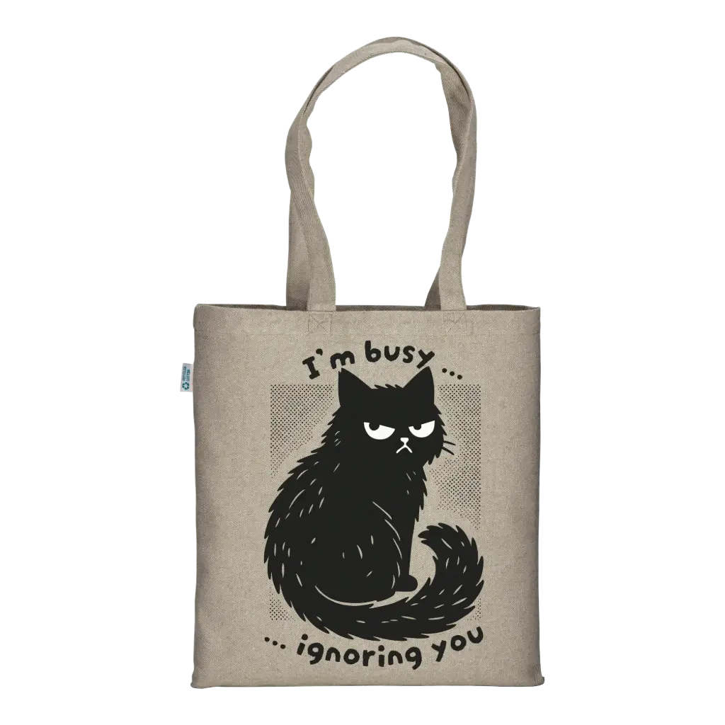 Busy Cat - Tote Bag Natural