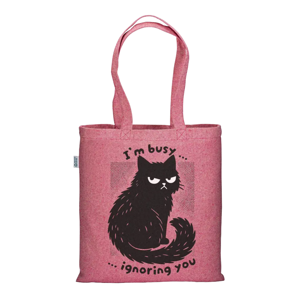 Busy Cat - Borsa Tote Rosa Melange
